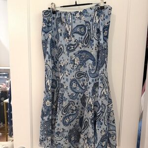 VINTAGE TWIN PAISLY MIDI SKIRT |